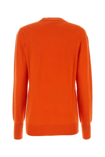 Jil Sander Sophisticated V-neck Wool Cardigan