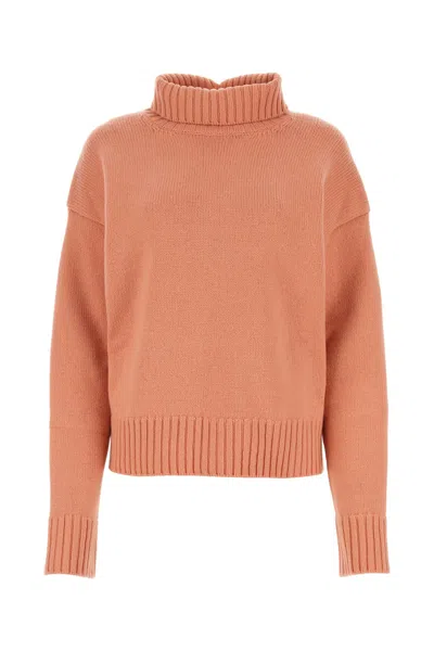 Jil Sander Pink Cashmere Blend Oversize Sweater