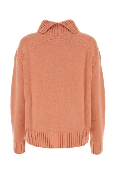 Jil Sander Pink Cashmere Blend Oversize Sweater