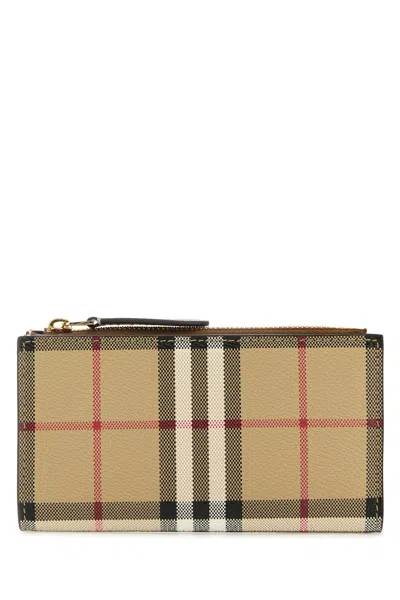 BURBERRY PRINTED CANVAS WALLET 