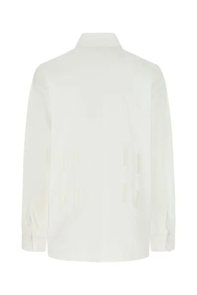 Prada White Poplin Oversize Shirt