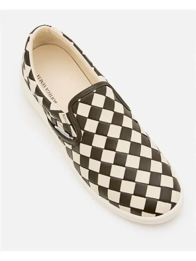 Bottega Veneta Men Sawyer Sneaker City Calfskin Bicolor In White