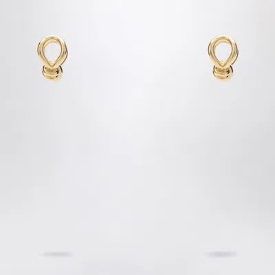 Bottega Veneta Women Gold Earrings With Knot Detail. In Gold