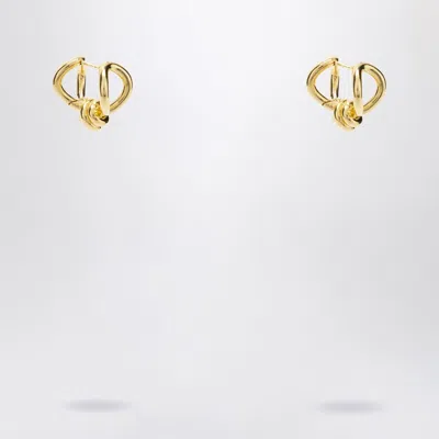 Bottega Veneta Women Gold Earrings With Knot Detail. In Gold