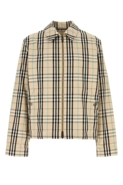 Burberry Checked Cotton-flannel Harrington Jacket In Multicolor