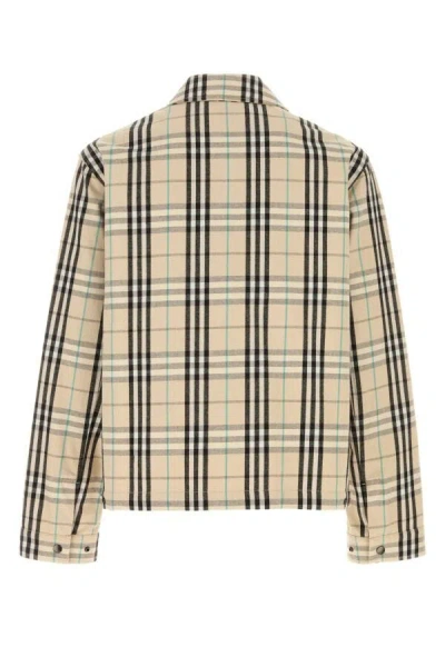 Shop Burberry Men Embroidered Cotton Jacket In Multicolor