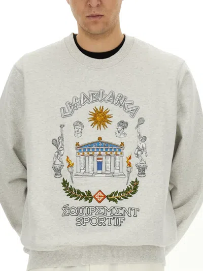 Casablanca Men Sweatshirt In Gray