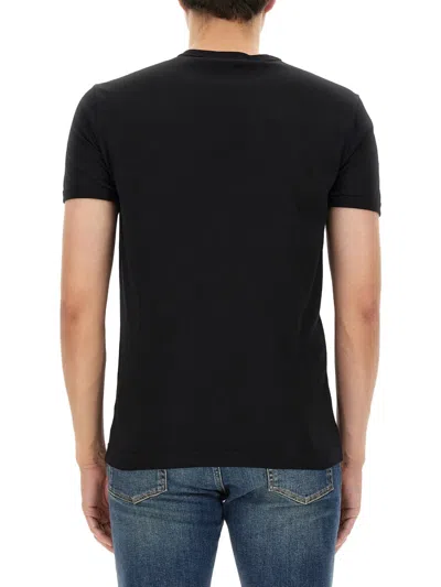 Dolce & Gabbana Crown And Bee Embroidered Crew Neck T-shirt In Black