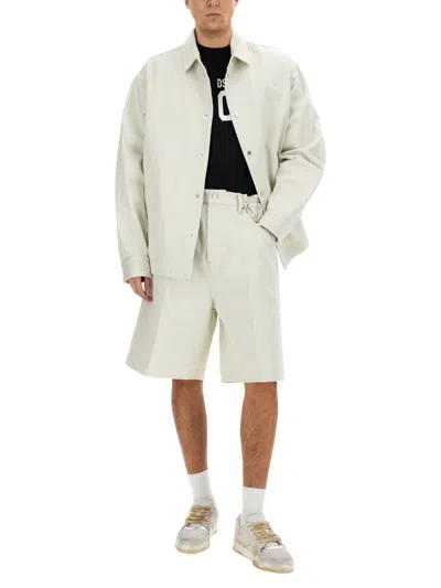 Dsquared2 Icon New Generation Overshirt In Cream