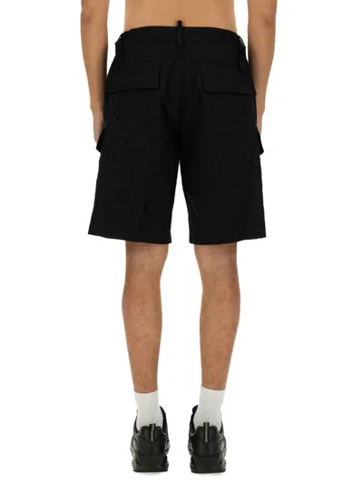 Dsquared2 Dsquared Men Bermuda Cargo In Black