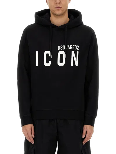 Shop Dsquared2 Dsquared Men Icon Cool Fit Sweatshirt In Black