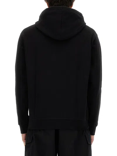 Dsquared2 Icon Logo Black Sweatshirt With Classic Hood In Black