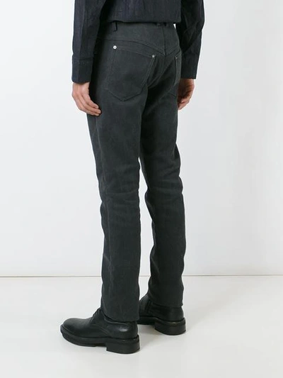 Shop Taichi Murakami Jean Trouser In Carbon Grey
