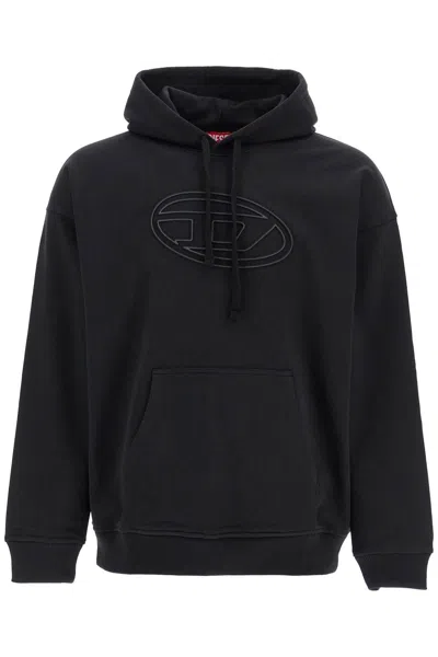 Diesel S-ummer Bigoval Biologic Cotton Sweatshirt With Frontal Oval-d Logo