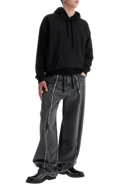 Diesel S-ummer Bigoval Biologic Cotton Sweatshirt With Frontal Oval-d Logo