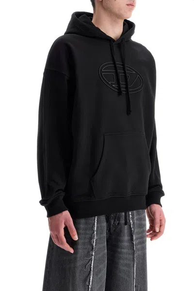 Diesel S-ummer Bigoval Biologic Cotton Sweatshirt With Frontal Oval-d Logo