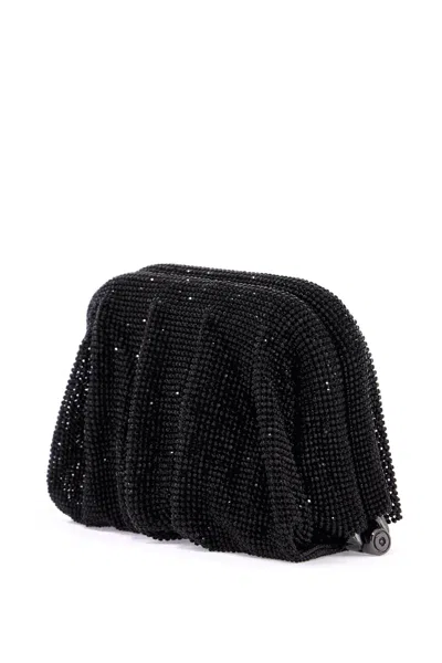 Shop Benedetta Bruzziches Compact Bag Venus La Petite In Black Rhinestones Women