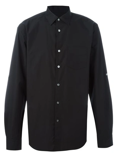 Shop John Varvatos Colour Block Shirt In Black