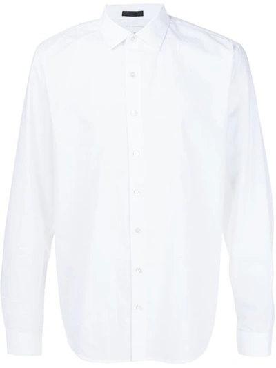 Atm Anthony Thomas Melillo Atm Classic Cotton Slim Fit Button-down Shirt In White