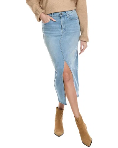 Hudson Reconstructed Denim Midi-skirt In Blue