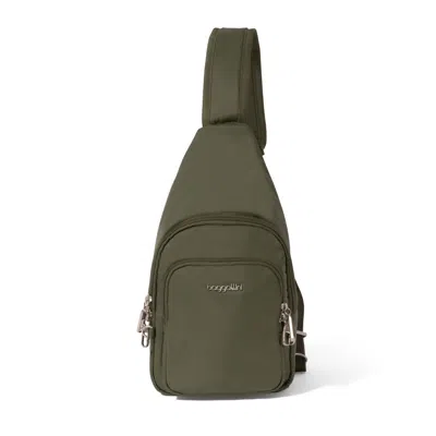 Baggallini Securtex Anti-theft Daytripper Sling Bag In Beige