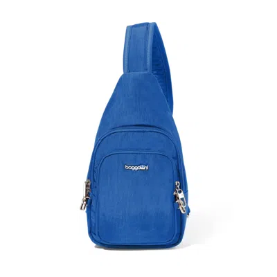 Baggallini Central Park Sling Bag In Blue