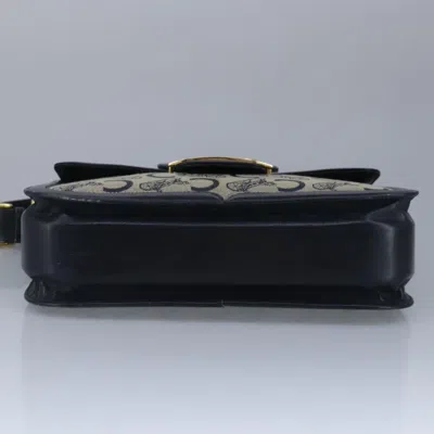 Pre-owned Celine Céline Carriage Navy Canvas Shoulder Bag ()