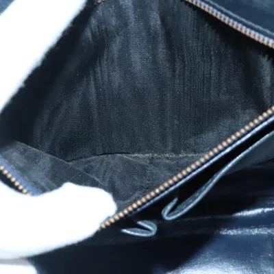Pre-owned Celine Céline Carriage Navy Canvas Shoulder Bag ()