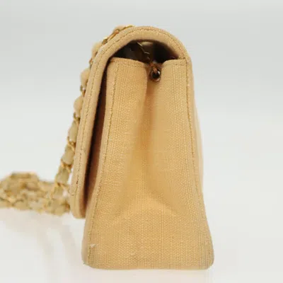 Pre-owned Chanel Diana Yellow Canvas Shoulder Bag ()