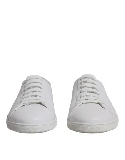 Pre-owned Dolce & Gabbana White Low Top Men Saint Tropez Sneakers Men's Shoes ()