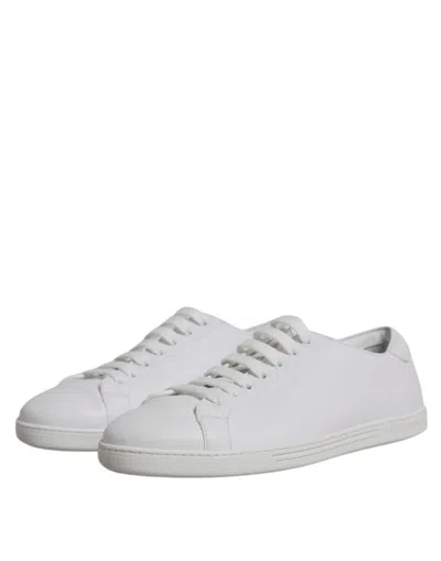 Pre-owned Dolce & Gabbana White Low Top Men Saint Tropez Sneakers Men's Shoes ()