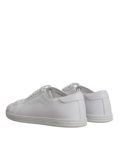 Pre-owned Dolce & Gabbana White Low Top Men Saint Tropez Sneakers Men's Shoes ()