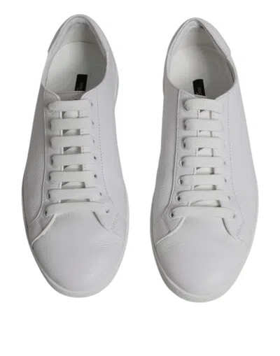Pre-owned Dolce & Gabbana White Low Top Men Saint Tropez Sneakers Men's Shoes ()