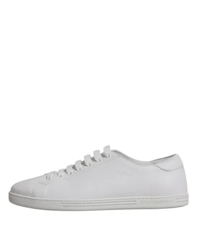 Pre-owned Dolce & Gabbana White Low Top Men Saint Tropez Sneakers Men's Shoes ()