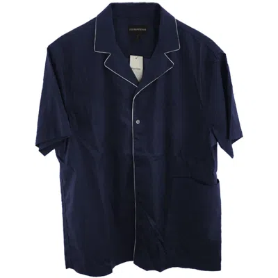 Emporio Armani Cotton Men's Shirt In Blue