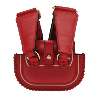 Pre-owned Fendi Baguette Red Leather Wallet  ()