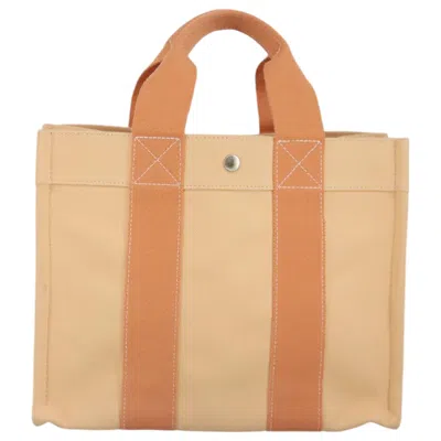 Pre-owned Hermes Hermès Bora Bora Orange Canvas Tote Bag ()