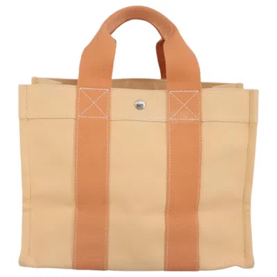 Pre-owned Hermes Hermès Bora Bora Orange Canvas Tote Bag ()