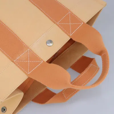 Pre-owned Hermes Hermès Bora Bora Orange Canvas Tote Bag ()