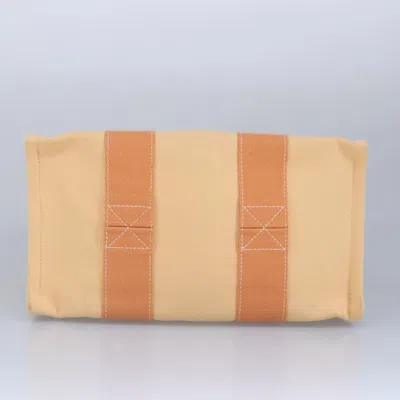 Pre-owned Hermes Hermès Bora Bora Orange Canvas Tote Bag ()