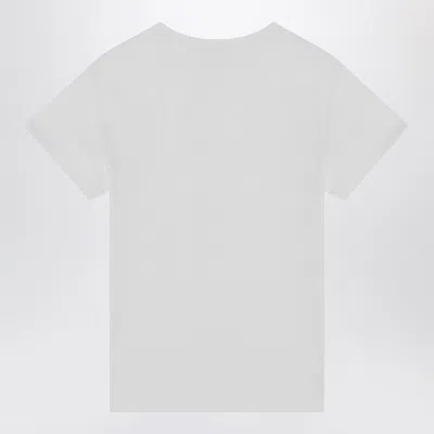 Alexander Mcqueen Monogram Crewneck T-shirt In White