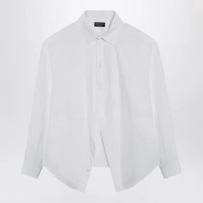 Balenciaga Poplin Shirt In White