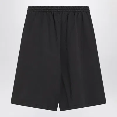 Shop Balenciaga Black Fleece Collab Under Armour Shorts Men