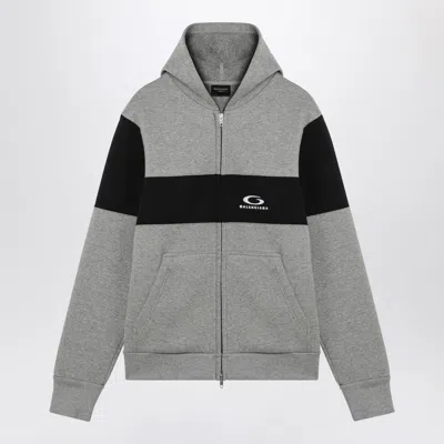 Balenciaga Jersey Hoodie Sweatshirts Grey In Gray