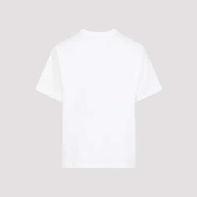 Bottega Veneta Checkered Tshirt Made Of Soft Cotton Jersey In White