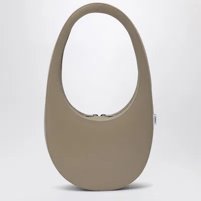 Shop Coperni Crossbody Beige Leather Swipe Bag Women In Cream