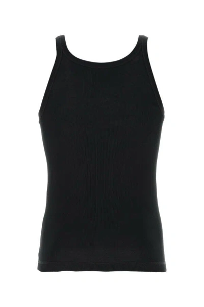 Dolce & Gabbana Marcello Ribbed-knit Tank Top In Black
