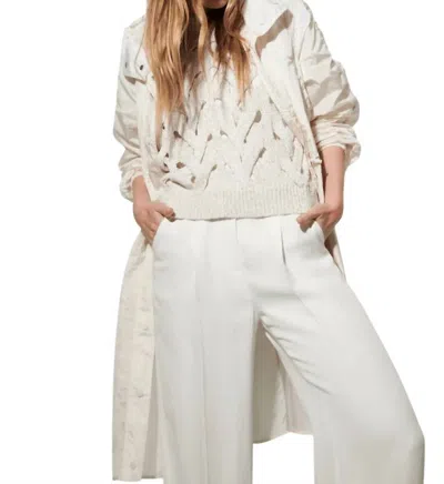 Shop Luisa Cerano Cable Tank Top In Cream In White