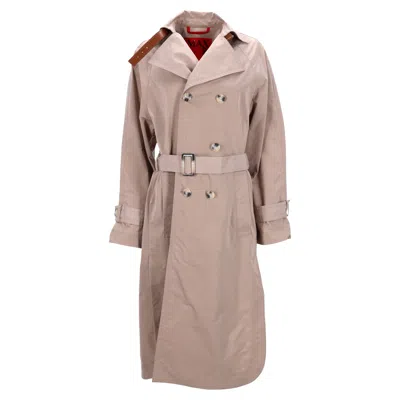 Max Mara Max & Co Double-breasted Trench Coat In Beige Polyester In Beige