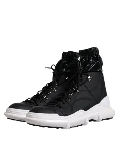 Dolce & Gabbana Lace-up Boot In Black